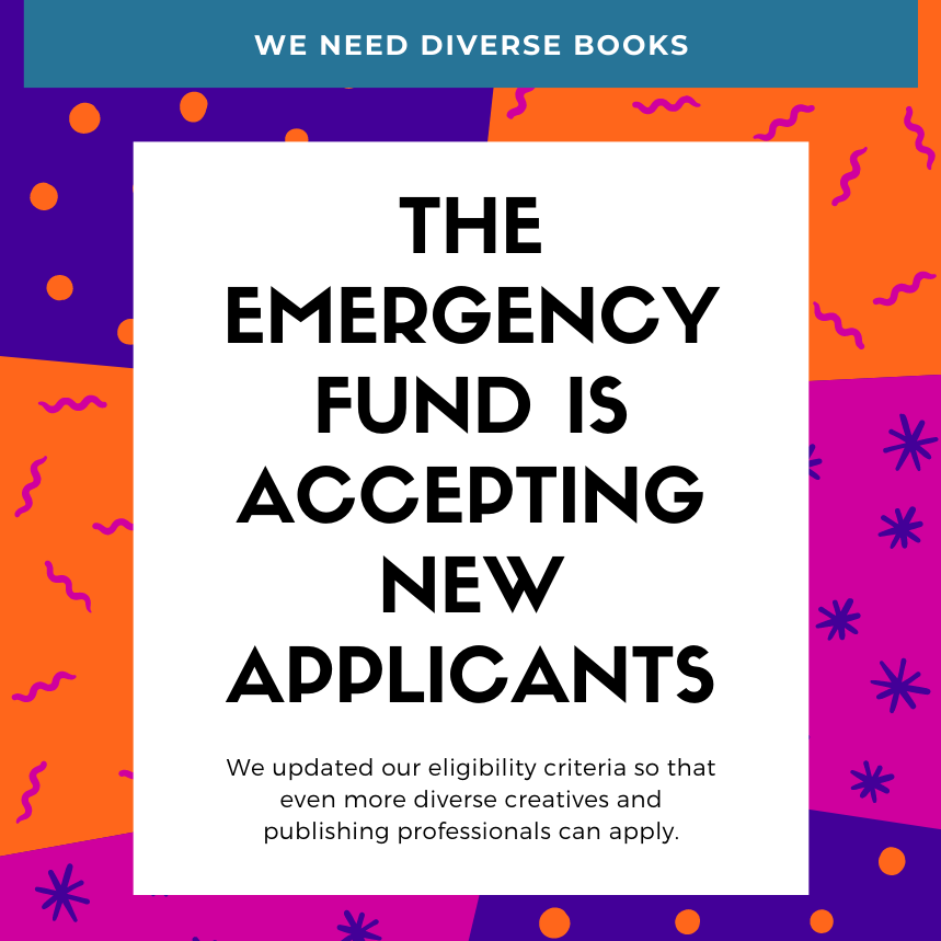 Applications for the Emergency Fund are open! Diverse creatives, publishing professionals (including freelancers and interns), and now also K-12 educators can apply for grants: ow.ly/G0nn50Gx5KV