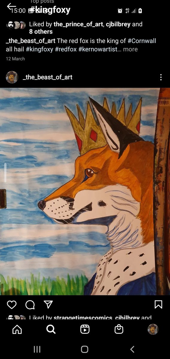 thebeastofart69's tweet photo. Eres a character im working on #kingfoxy #foxking #characterdesign #fox #kingofcornwall #artwork #ArtistOnTwitter #artforsale #cornishart #kernow #cornwallartist #cornishmade #cornishartistontwitter # https://t.co/jdX6pNJUVM