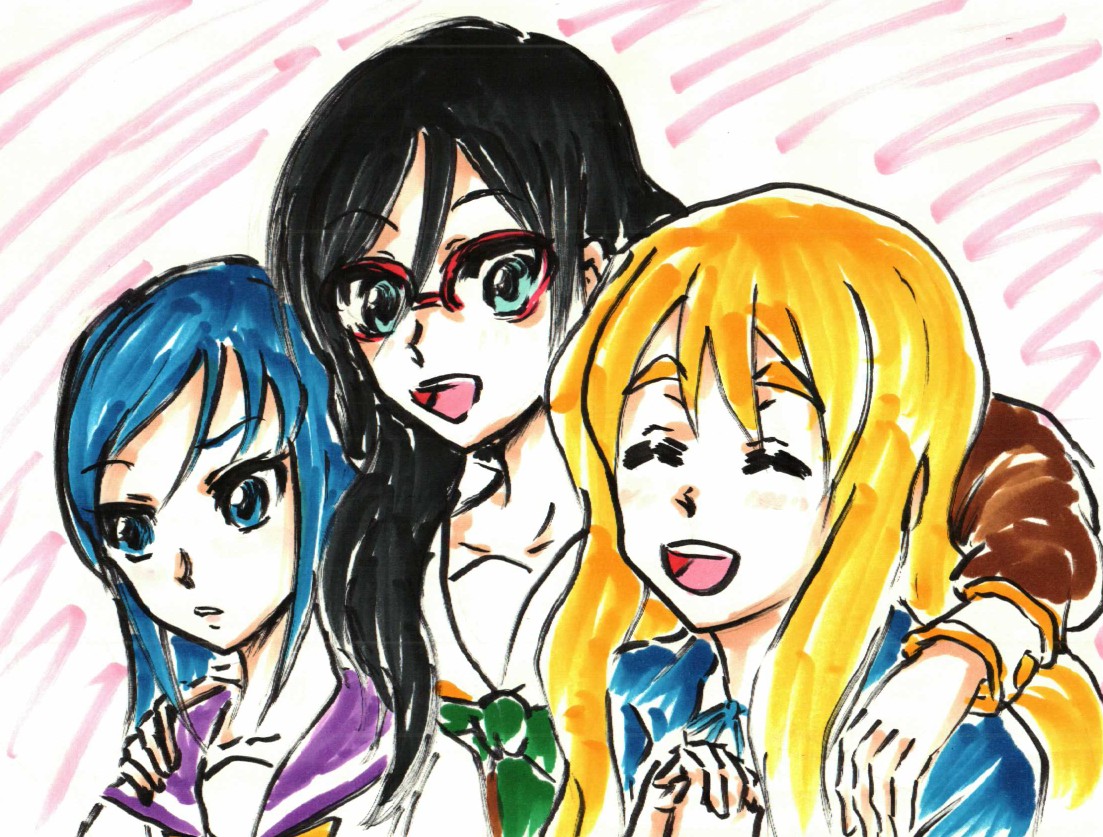 菱川六花 「六花とあすか先輩。 」|沖庵のイラスト