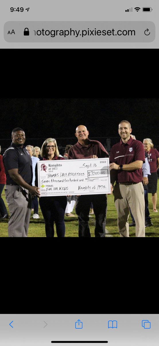 Special thanks to the TD class of 1972 for an awesome night and for their generous contribution to the Thomas Dale High School community! We are such a special place because our community believes in paying it forward! I’m incredibly proud to be your principal! Go Knights!