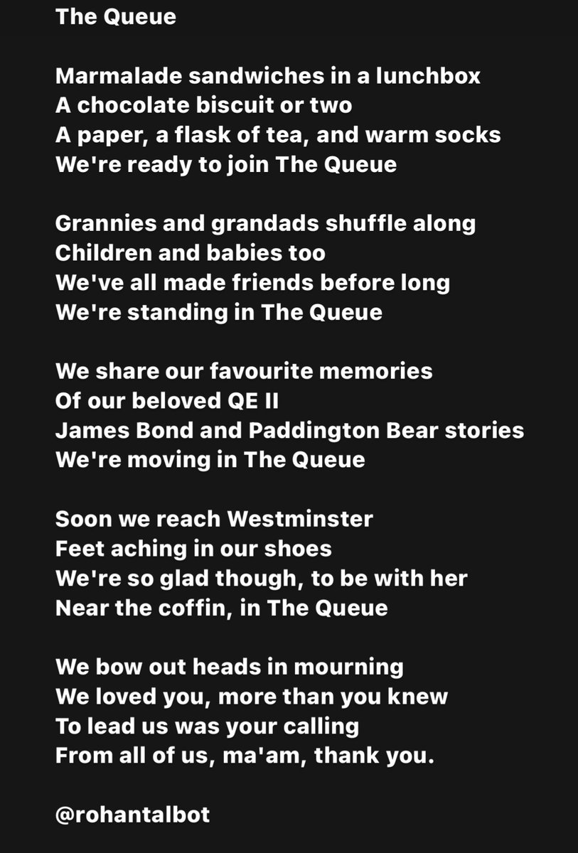 Riotalbot's tweet photo. The Queue by @rohantalbot 

#thequeue #QueenElizabeth #QEII https://t.co/DaZKgMTMfE
