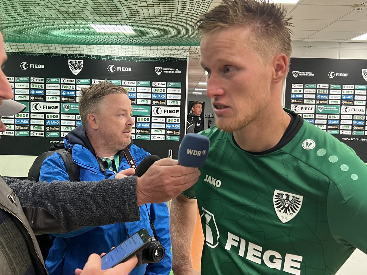 Preussen06's tweet photo. Wegkamp: „Drei Punkte gegen einen starken Gegner. Ich muss aber natürlich viel eher auch selber treffen. Aber der Sieg steht über allem. #scp06 #SCPSVR https://t.co/66YEl7WLQl