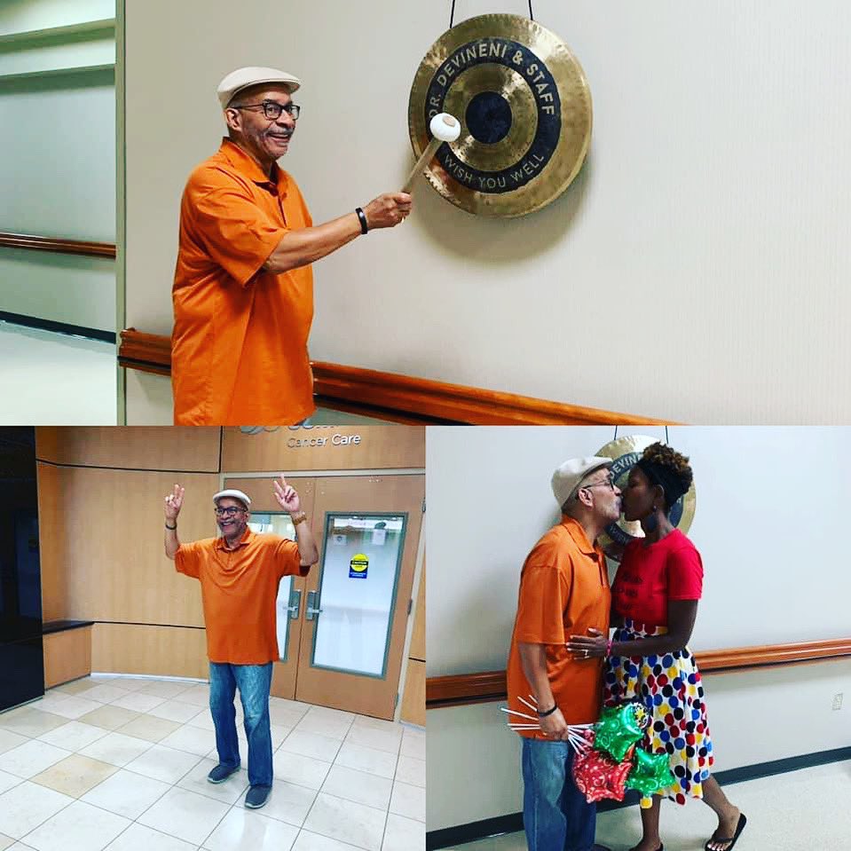alfredlongsr's tweet photo. This anniversary snuck up on me. My wife Kacie Starr Long reminded me that 3 years ago today I hit the gong celebrating the completion of my treatments for cancer!
I’m still cancer free and keeping it moving.
TO GOD BE THE GLORY!!! https://t.co/lN1RsKOlpV