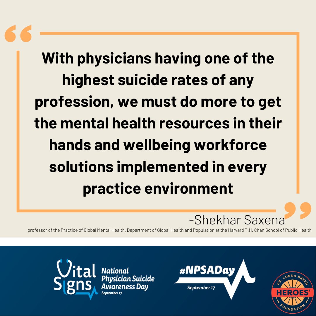 Today is #NPSADay. Visit NPSADay.org to learn how you can help prevent physicians’ struggles from becoming mental health emergencies.

If you or someone you know may be considering suicide, call or text 988 to contact the Suicide and Crisis Lifeline. <a href="/PhysiciansFound/">PhysiciansFoundation</a>