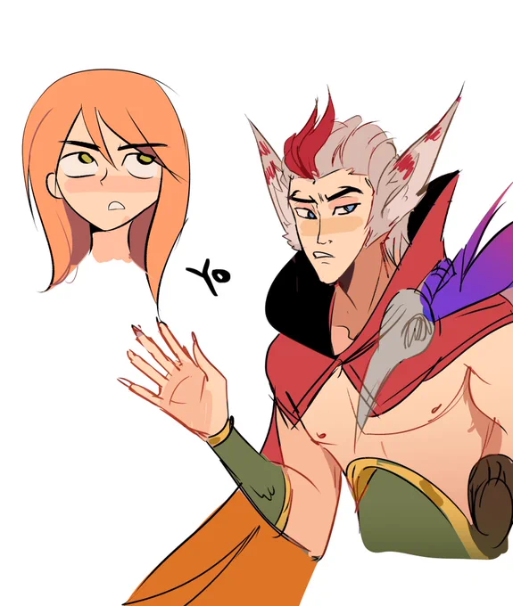 DoodlesTesting brushes #tighnari #Genshin #GenshinImpact #rakan #ArtofLegends 