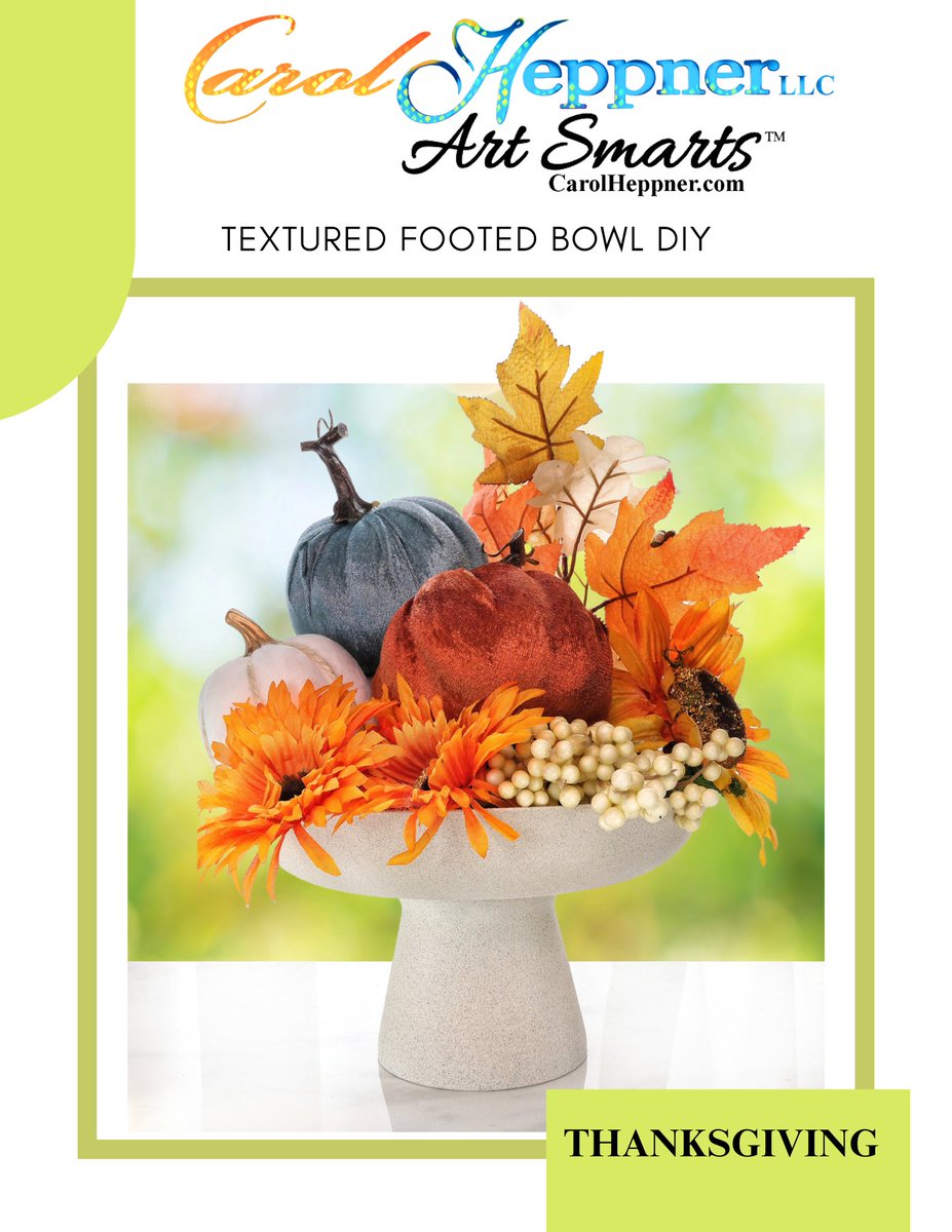 QueenofCr8tvty's tweet photo. This #DIY #Thanksgiving Textured Footed Bowl will look amazing in your kitchen. See how to create this look using Rust-Oleum Multicolor Textured Spray Paint: https://t.co/V1Me5ZuOy2 #ad
#Fridaymotivation #Fridayvibes #DollarStoreDIY https://t.co/9VCSU73QJU
