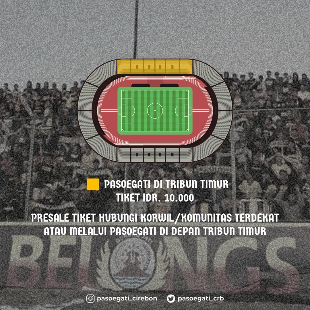Info tiket. Sampai jumpa di Tribun Timur! 💛