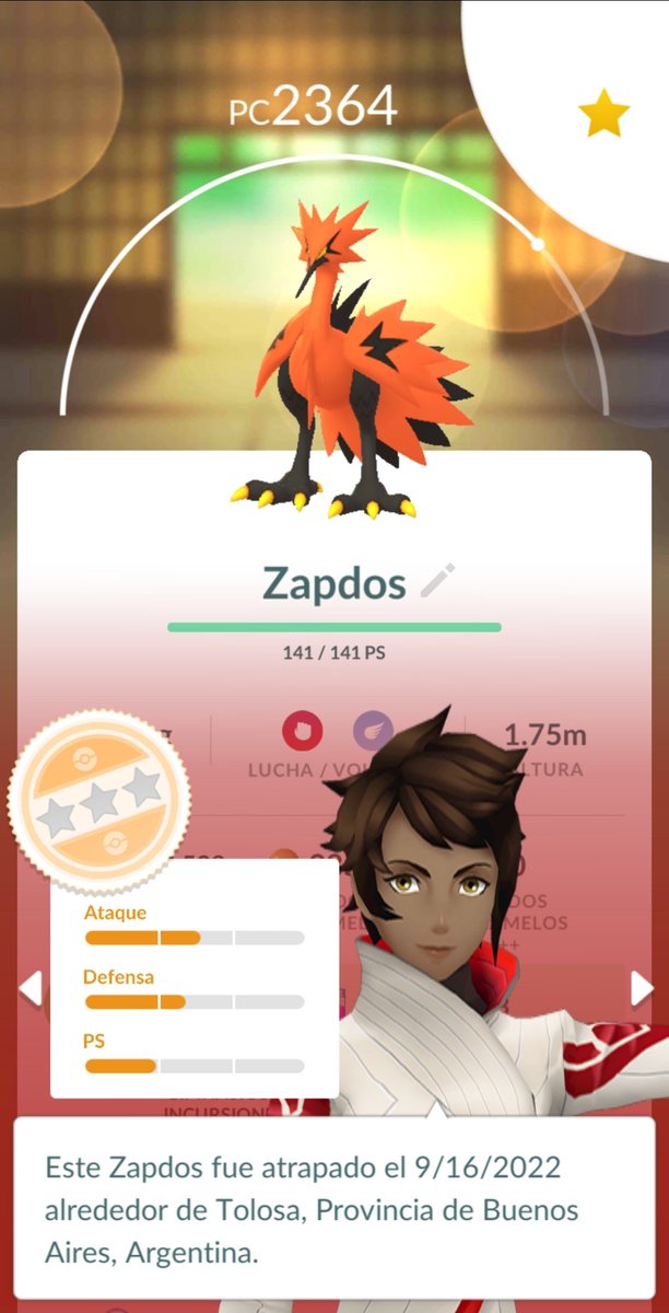 DePokeDitto's tweet photo. 3er encuentro con estos pajarracos y se quedó. 1 de 3 😍🥰

#pokemongo https://t.co/8Psueu39p0