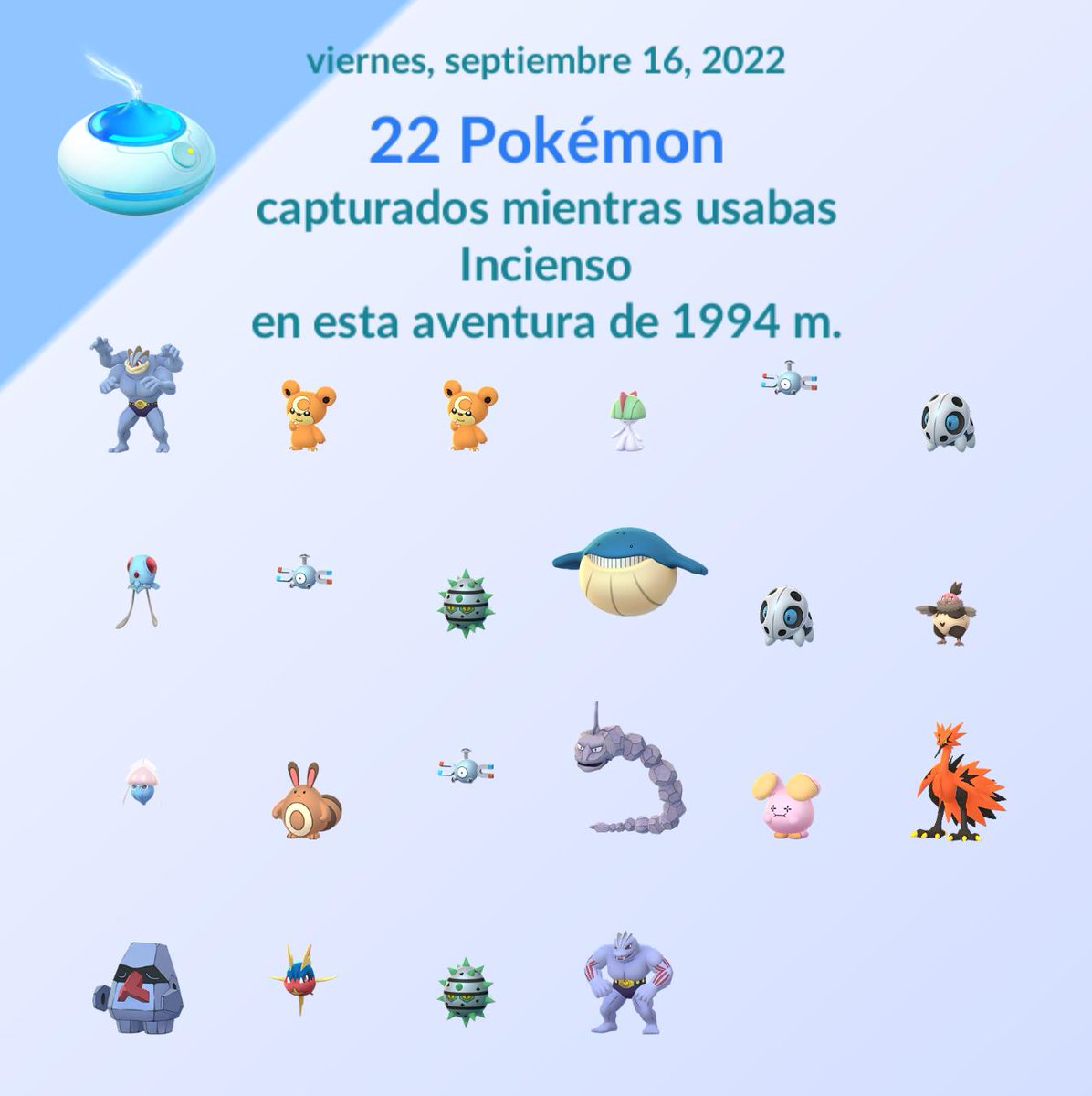DePokeDitto's tweet photo. 3er encuentro con estos pajarracos y se quedó. 1 de 3 😍🥰

#pokemongo https://t.co/8Psueu39p0