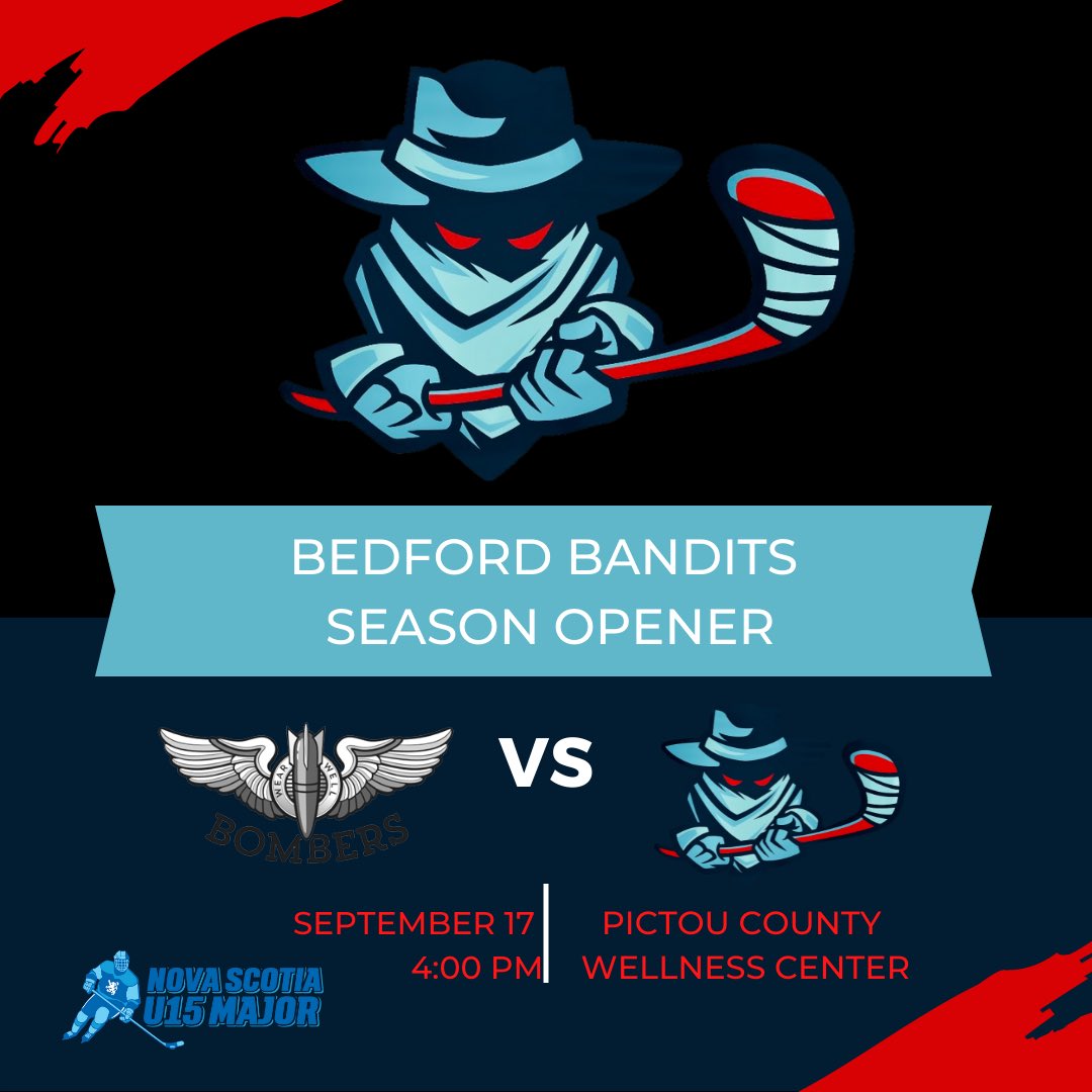 Bedford Bandits U15 Major Hockey Club (@u15banditshky) on Twitter photo It’s game day!! A new era of U15 Major hockey for the Bedford Region begins today in Pictou. We are thrilled to introduce the first ever Bedford Bandits team roster . #armyofbandits <a href="/huntsy1980/">Paul Hunt</a> <a href="/ormon_04/">Nick Ormon</a> <a href="/jglaze12/">Ja-red Glazebrook</a> It’s game day!! A new era of U15 Major hockey for the Bedford Region begins today in Pictou. We are thrilled to introduce the first ever Bedford Bandits team roster . #armyofbandits <a href="/huntsy1980/">Paul Hunt</a> <a href="/ormon_04/">Nick Ormon</a> <a href="/jglaze12/">Ja-red Glazebrook</a>