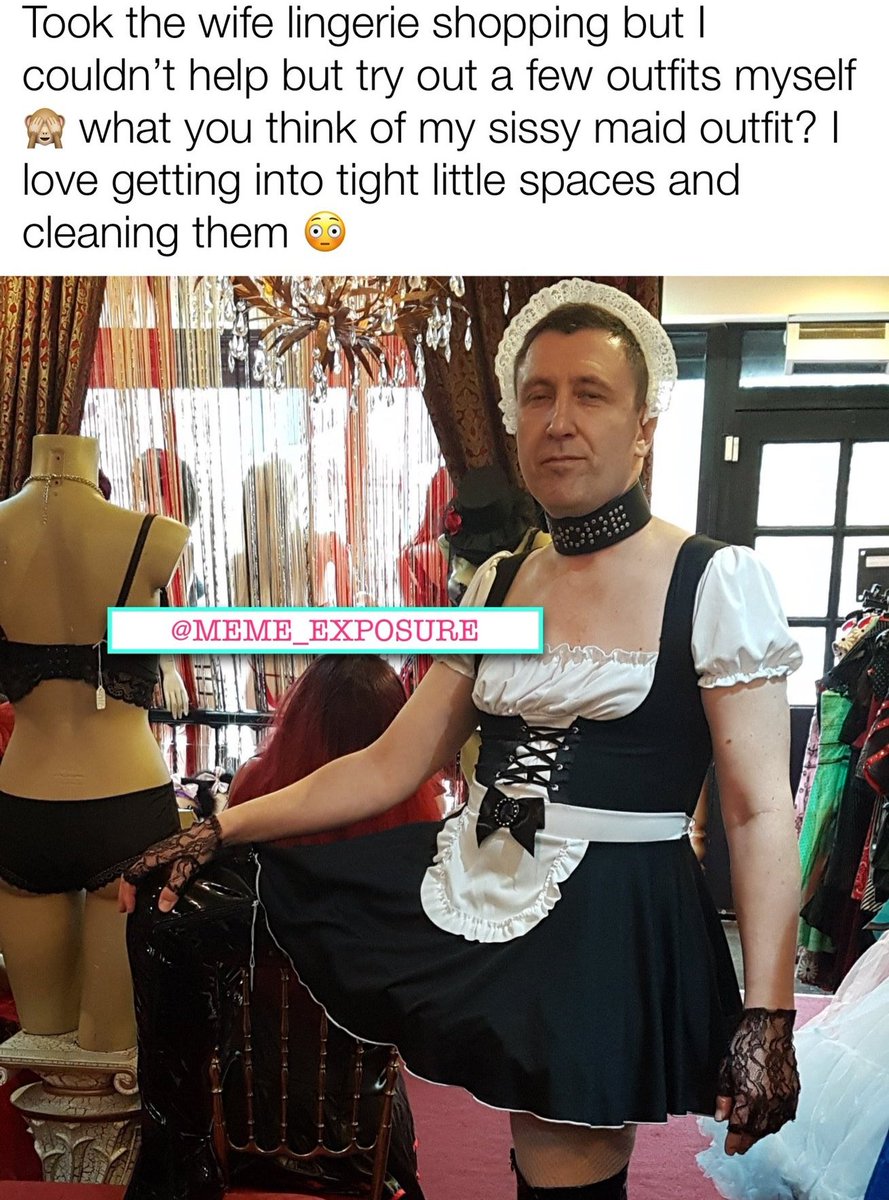 meme_exposure's tweet photo. Sissy mark @paypigsubuk from woodford green loves trying out new outfits when he goes shopping with his wife 😈 
Share this post and nip over to 
https://t.co/WKmP1CULzp
To keep him exposed 😈

Findom - Femdom - Finsub - Cashcow - Beta - Sissy - Cuck - Debt - Serve https://t.co/qjwzlpPZcs