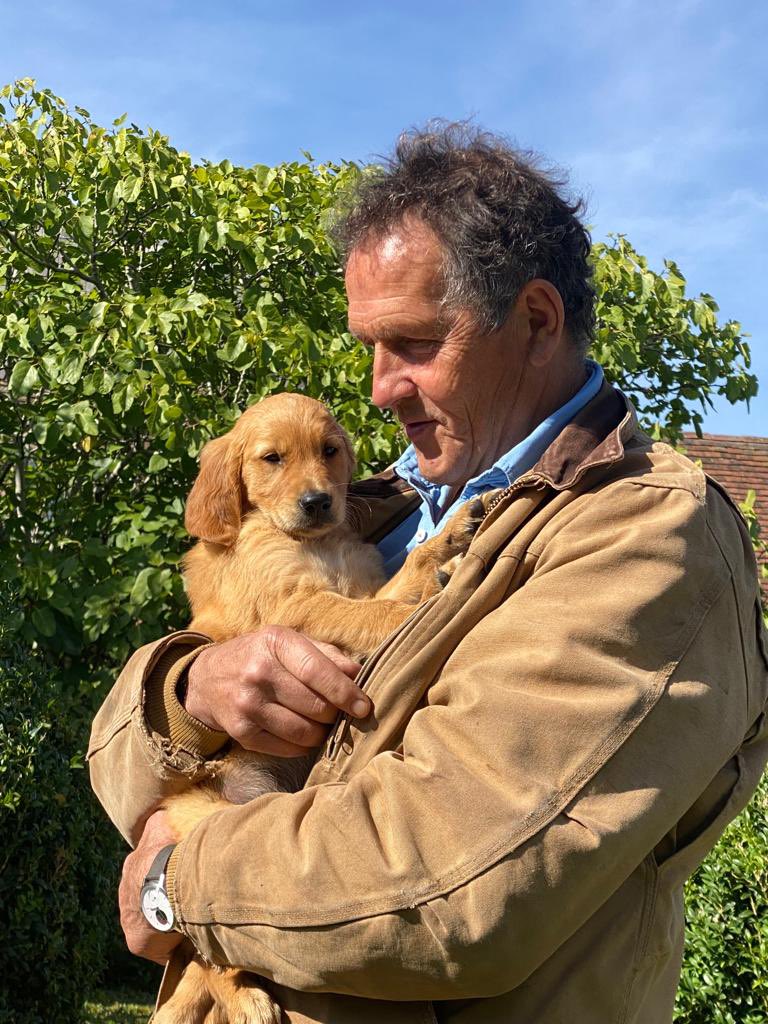 Collected Ned today- showing him the garden.