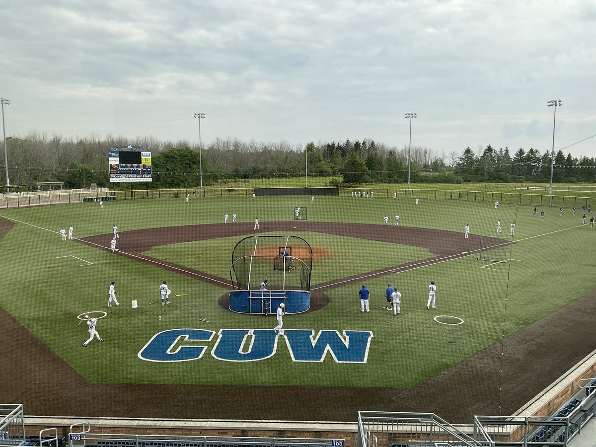 CUW_Baseball's tweet photo. Game day! First pitch at 10 am. 

Zach Slome on the bump to start the day https://t.co/8rXBROSRYv