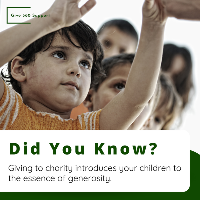 ChainFundIt's tweet image. 🤩 Sharing the experience of donating to charity with your children at a young age shows them that they can make positive changes in the world. 

#Give360Support #CharityGiving #BenefitsOfGiving #GivingToCharity #DonatingToCharity