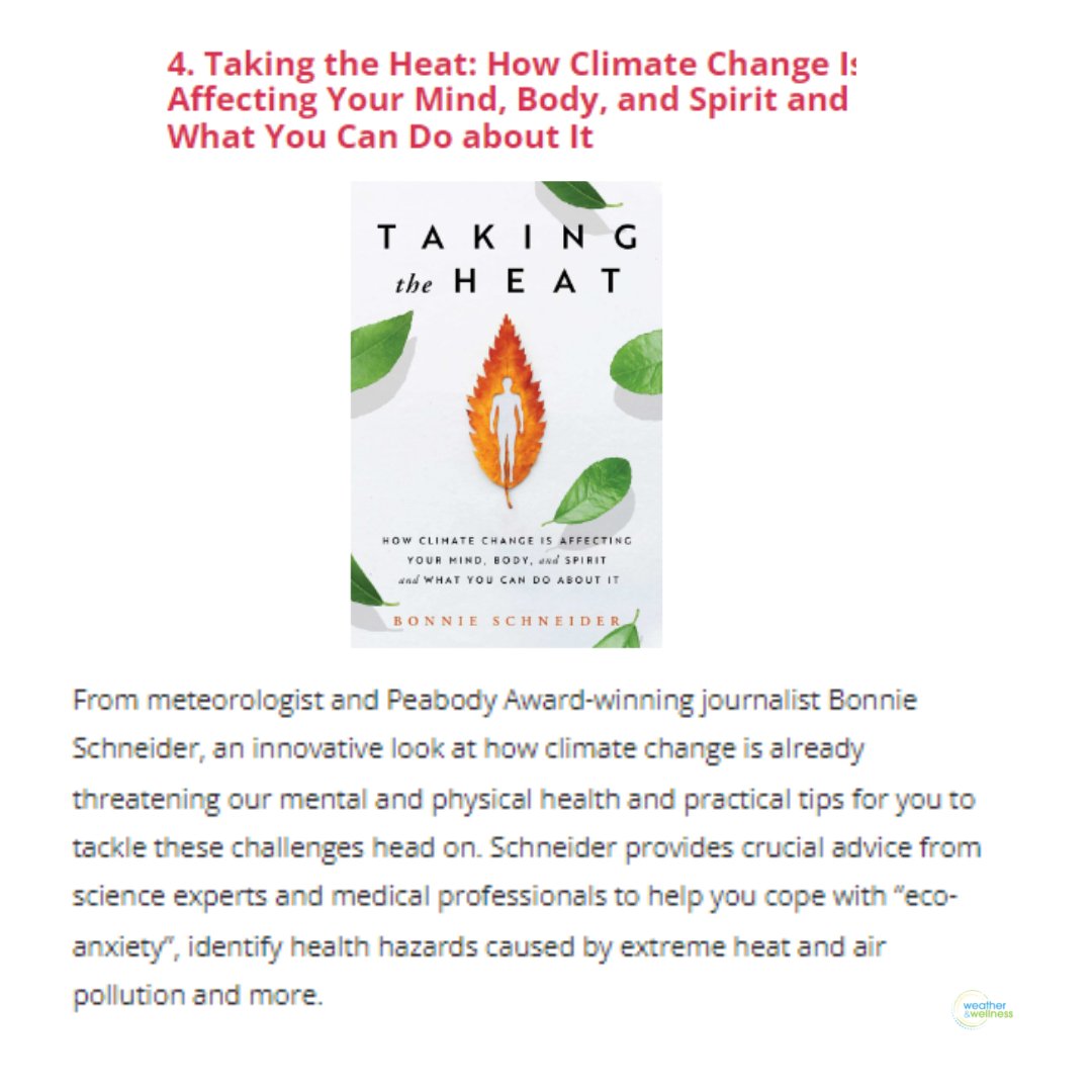 BonnieWeather's tweet photo. Anxious about #climatechange? @Shareable included my #book TAKING THE HEAT in their recommended reading list. #ecoanxiety #genz #climategrief #coping #anxiety #mentalhealth #wellbeing #solutions #climateweeknyc #simonelement #simonandschuster https://t.co/SxKqOUa4Vr