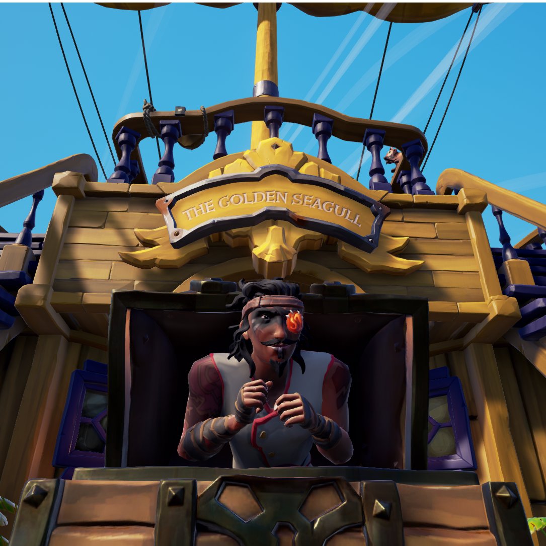 Dracofaun's tweet photo. #SeaOfThievesCommunityDay I'm the real treasure of The Golden Seagull!!! https://t.co/y7NMMWqTq4