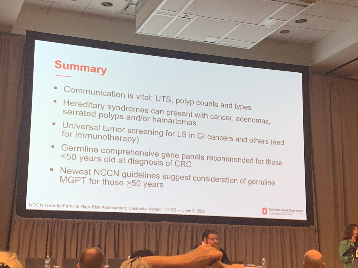 Wendy Frankel, MD gave a great talk on just why GI Pathologist can be your best friend in GI Genetics. Share clinical suspicion and known diagnoses with your GI Pathologists and it can aid in histological classification! #insight2022