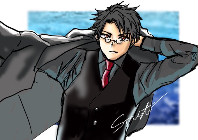 男性イラストのtwitterイラスト検索結果