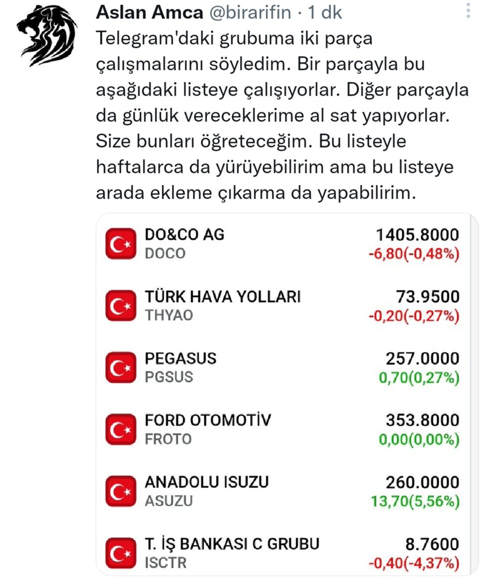 Şöyle çalışın. 100 bin liran var diyelim. Bu listedeki her kağıda 10 bin at ve hepsine bir hedef koy. Mesela yüzde 20. Her kağıt üzerine yüzde 20 koyduğunda çık ve güncel listeyi bekle ya da endeksin düştüğü zamanlarda kağıda ekleme yap. Bir senede ev paran çıkar böyle.