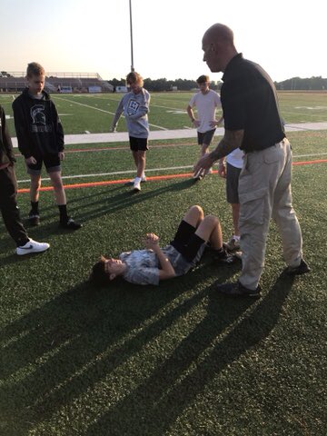 Blown away by the level of participation from the new batch of SHIELD I students! A huge thank you to <a href="/Barnegat_PD/">Barnegat Police</a> and Detective Armstrong for visiting with the students and giving them valuable tips when completing the BPD PT test!!! <a href="/BarnegatShield/">Barnegat High School S.H.I.E.L.D.</a> <a href="/BarnegatSchools/">Dr. Brian Latwis</a> <a href="/Barnegat_HS/">Barnegat High School</a>