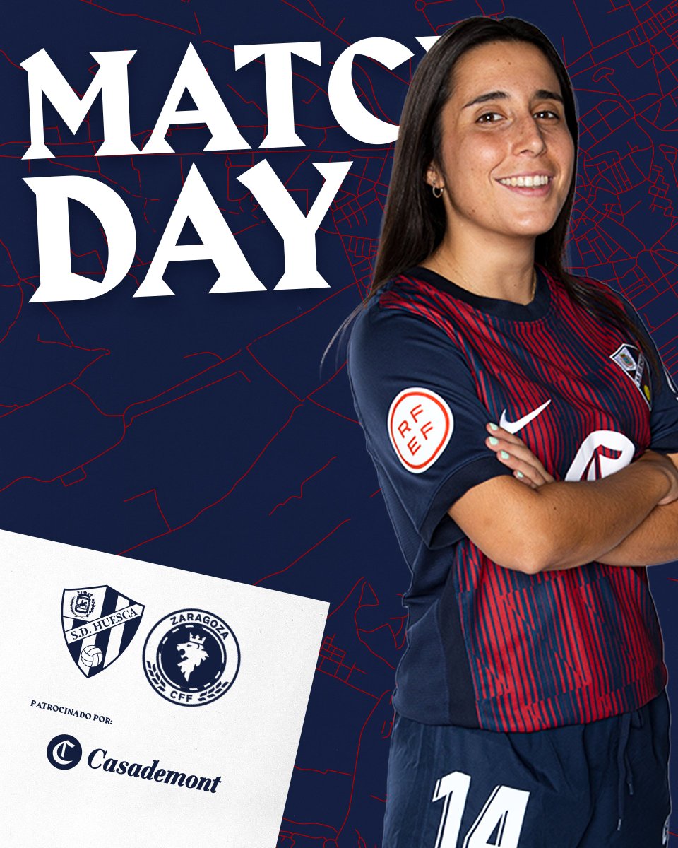 SDHuescaFem's tweet photo. 🔵🔴 PRIMER EQUIPO 🔵🔴 
 
🔥 MATCH DAY🔥 
 
🏆 Primera Div. Nacional • G3  
📌 Jornada 2
⚔️ @ZaragozaCFF B
⌚️ 19:00h 
🏟 CD San Jorge  

#VamosHuesca #SDHFem https://t.co/ASCx5SALzh