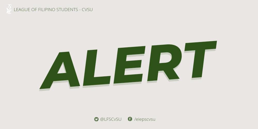 LFSCvSU's tweet photo. Kaninang 7:58 ng gabi, pinagbantaan ng dalawang nagpakilala na tauhang pulis mula sa Quezon City Police and Provincial Coordinator ng PAMALAKAYA- Cavite. https://t.co/LSb5BOujQw