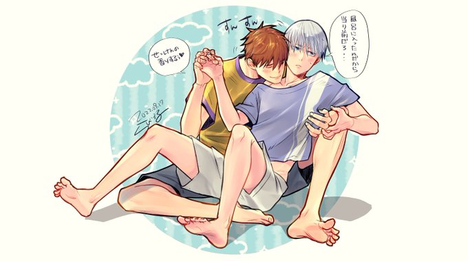 今日はもうだめだ…落書きだけ終わらせたので寝よう
台風近い方はくれぐれも気をつけておやすみなさい🌛

風呂上がりにすんすんする日向👇
#創作BL 