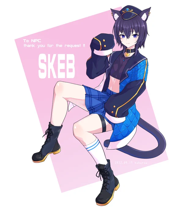 Skebありがとうございました❢❢編みタイツ僕には描けませんでした......すいません～～～! 