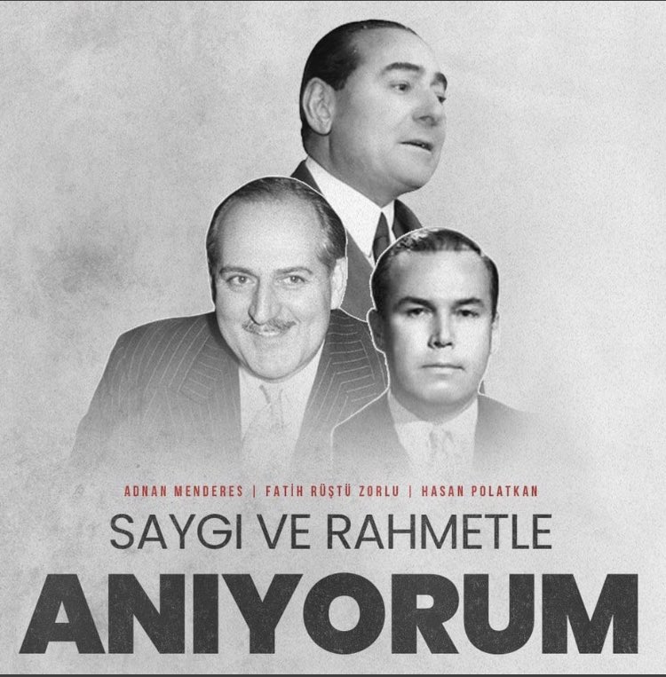 "Kimseye kırgın değilim. Hayata veda etmek üzere olduğum şu anda, Vatanıma ve Milletime ebedi saadetler dilerim."  ADNAN MENDERES #AdnanMenderes #17eylül1961
