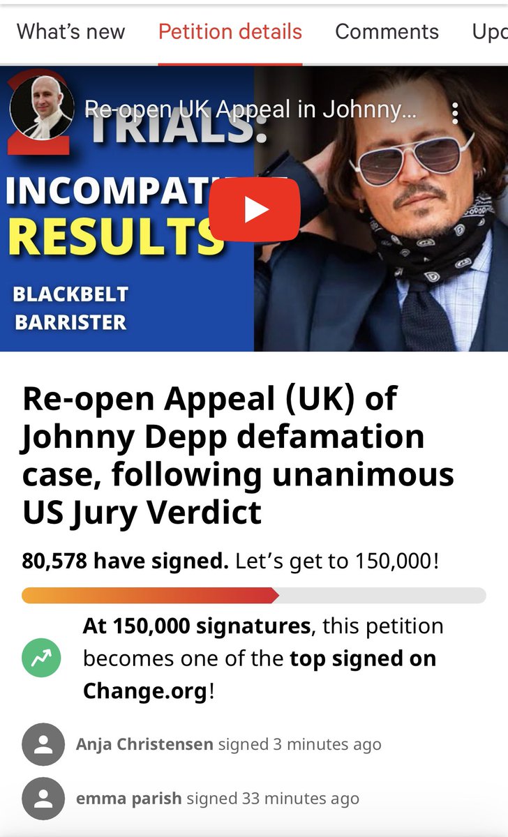 Anja03274013's tweet photo. I’ve signed have you? https://t.co/azDF0XHqhd #JohnnyDeppIsALegend #JohnnyDeppWillWinAgain #justiceforjohnny #johnnydepp #istandwithjohnnydepp #jdteam https://t.co/vUdJVw10Dz