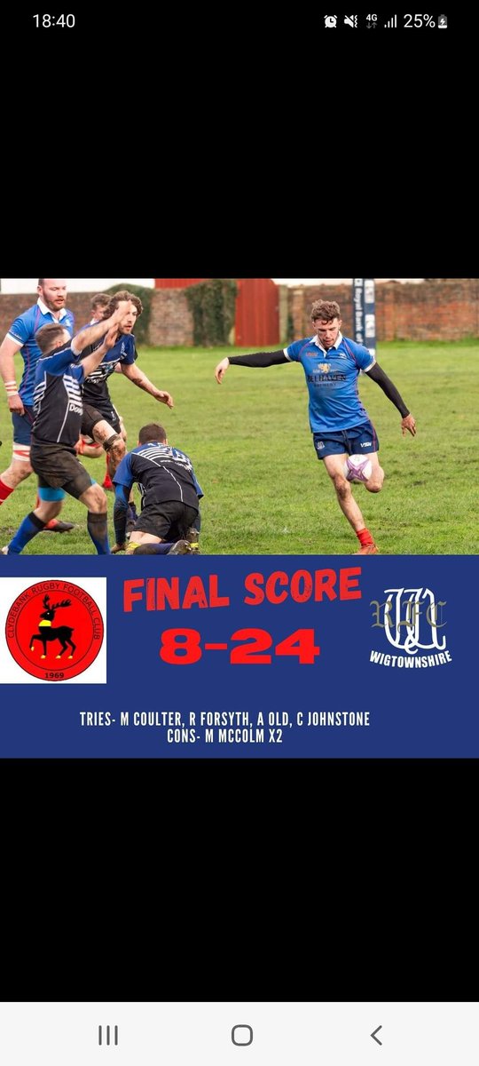 Back to winning ways in Clydebank!

It was a hard fought game, however Shire came out on top, securing the bonus point along the way!

🔵🔴