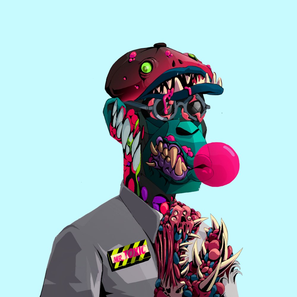 Primatesnft's tweet photo. ☣️MR.TOXIC☣️ https://t.co/4rMAoHmTx2