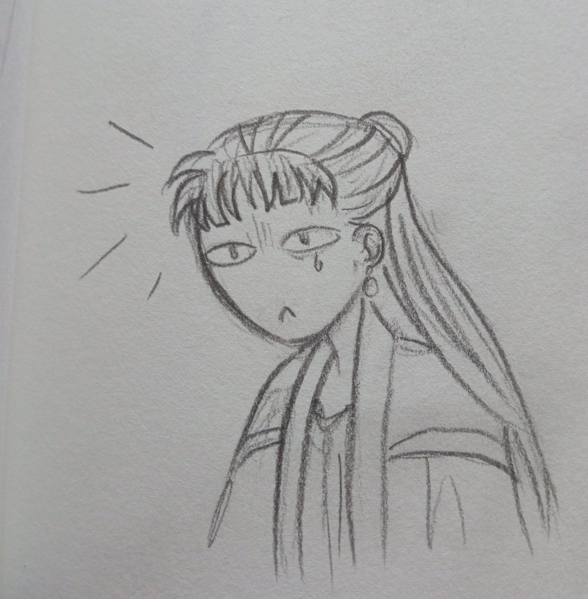 LordTaeJun1's tweet photo. Heuk-Chi trimmed my bangs a bit too much °∆° https://t.co/uYFRpJhrWp