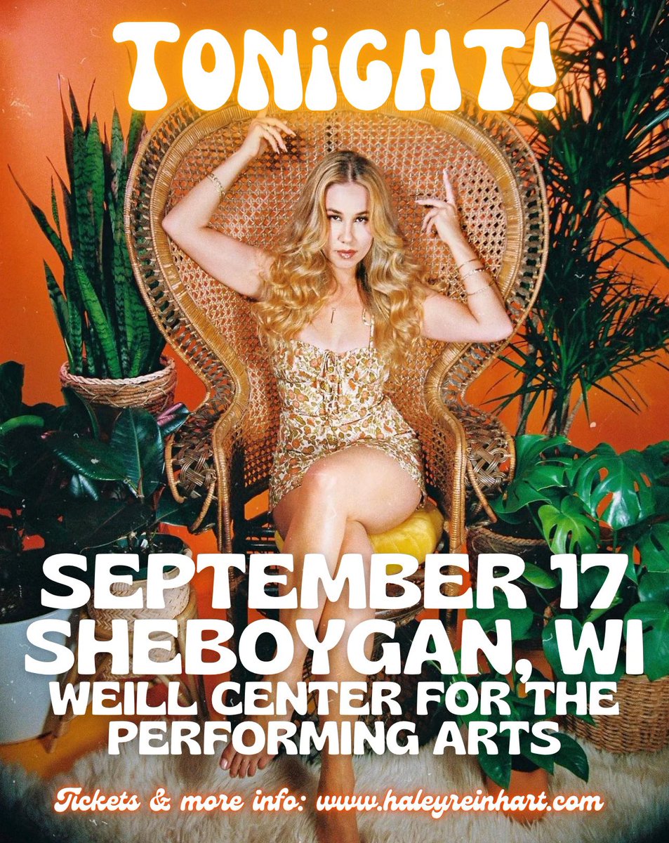 haley_news's tweet photo. 🎫 TONIGHT: The #OffTheGroundTour comes to Sheboygan, WI! ❤️‍🔥 Tix and m&amp;g info: https://t.co/EhCX3C0IJV https://t.co/jyp3bOXAYF