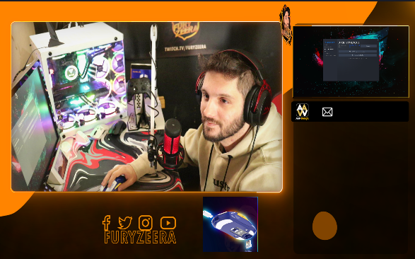 FuryZeer4's tweet photo. 5 min ON! https://t.co/Kuyey1iPVu 

Lembrando rapeize, ta rolando a rifinha do mouse Dareu A950 brabissimo azul que eu to usando! cola na stream pra saber mais! e noesssssssss bom fds! https://t.co/k5mFqlioE4