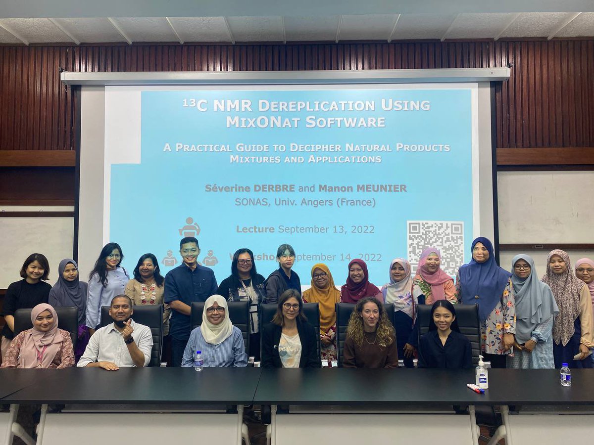 After a virtual workshop in 2021, a great pleasure to propose a face-to-face seminar and workshop on 13C NMR based dereplication with MixONat to our colleagues and their students.
Also an opportunity to enjoy Kuala Lumpur and the hospitality of Malaysian 🇲🇾🤩!