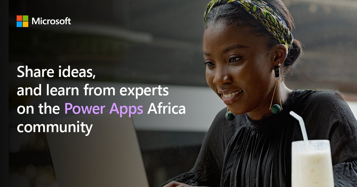 MicrosoftADC's tweet photo. Do you have an idea to improve the Microsoft Power Apps experience, or a feature request for future product updates?

It's easier if you're part of the #PowerAppsAfrica community 😊 

Follow the link below to join us ⬇️ ⬇️ 

https://t.co/zcH9ItvqRY https://t.co/oYUQjK2Jh9