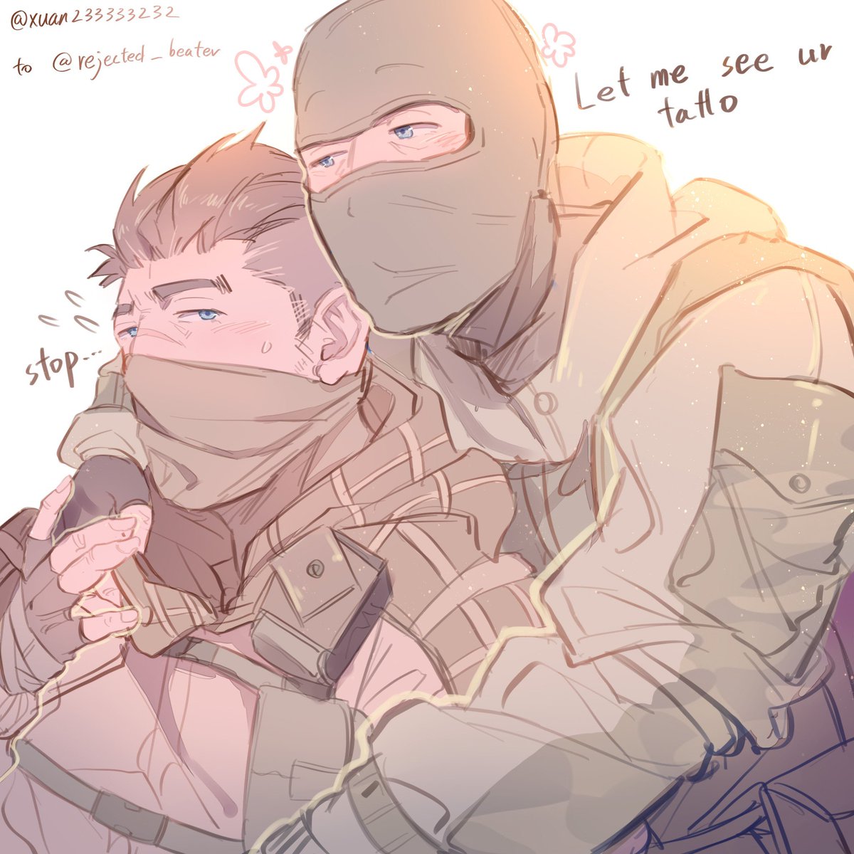 To <a href="/rejected_beater/">beater</a> 
Tachanka wants to see map’s tattoo 🤭

#R6Community 
#Tachankan