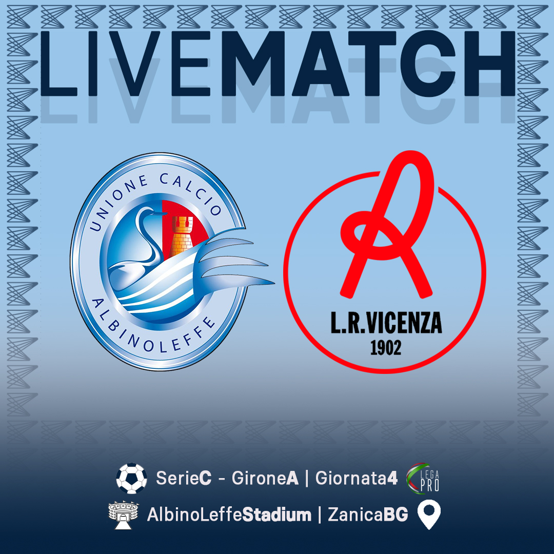 UCAlbinoLeffe's tweet photo. Serie C @LegaProOfficial - Girone A | Giornata 4 🇮🇹
#aL 🆚 @LRVicenza 😎
Ti basta un click qui per trovare FORMAZIONI e CRONACA LIVE dell'incontro ▶️ https://t.co/gPTsbGbqss ✍️
#ALBVIC #ForzaScècc #ForzaaL 💙 https://t.co/dlxEzEAYPf