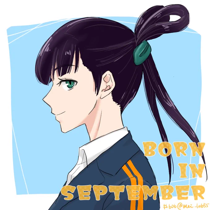 お題「9月生まれ」#ワートリ版深夜の真剣お絵かき60分一本勝負倫ちゃん 