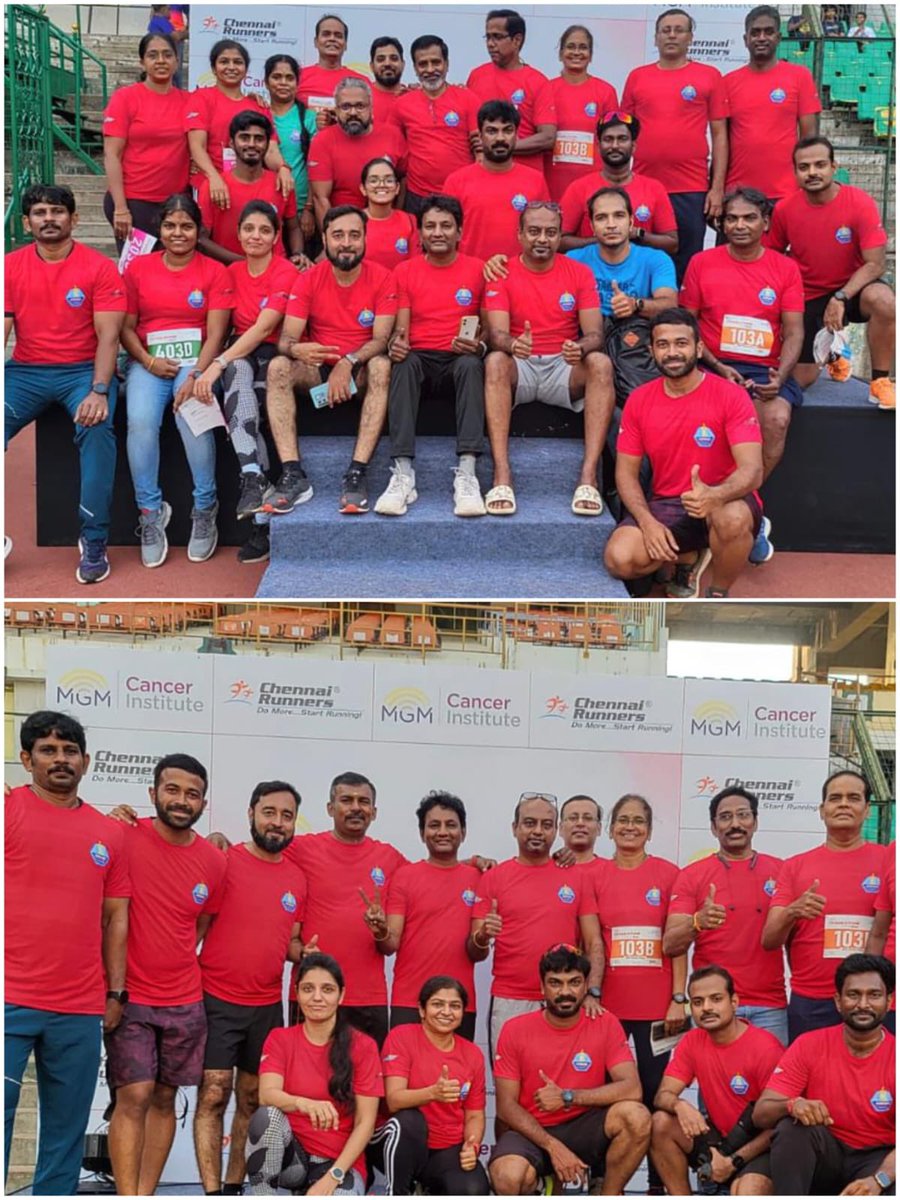 avprameshbabu's tweet photo. Trackathon event organized by Chennai Runners. Participated today with MDR team at Nehru Stadium.
#ChennaiRunners
#Trackathon https://t.co/74l0y2WkCE