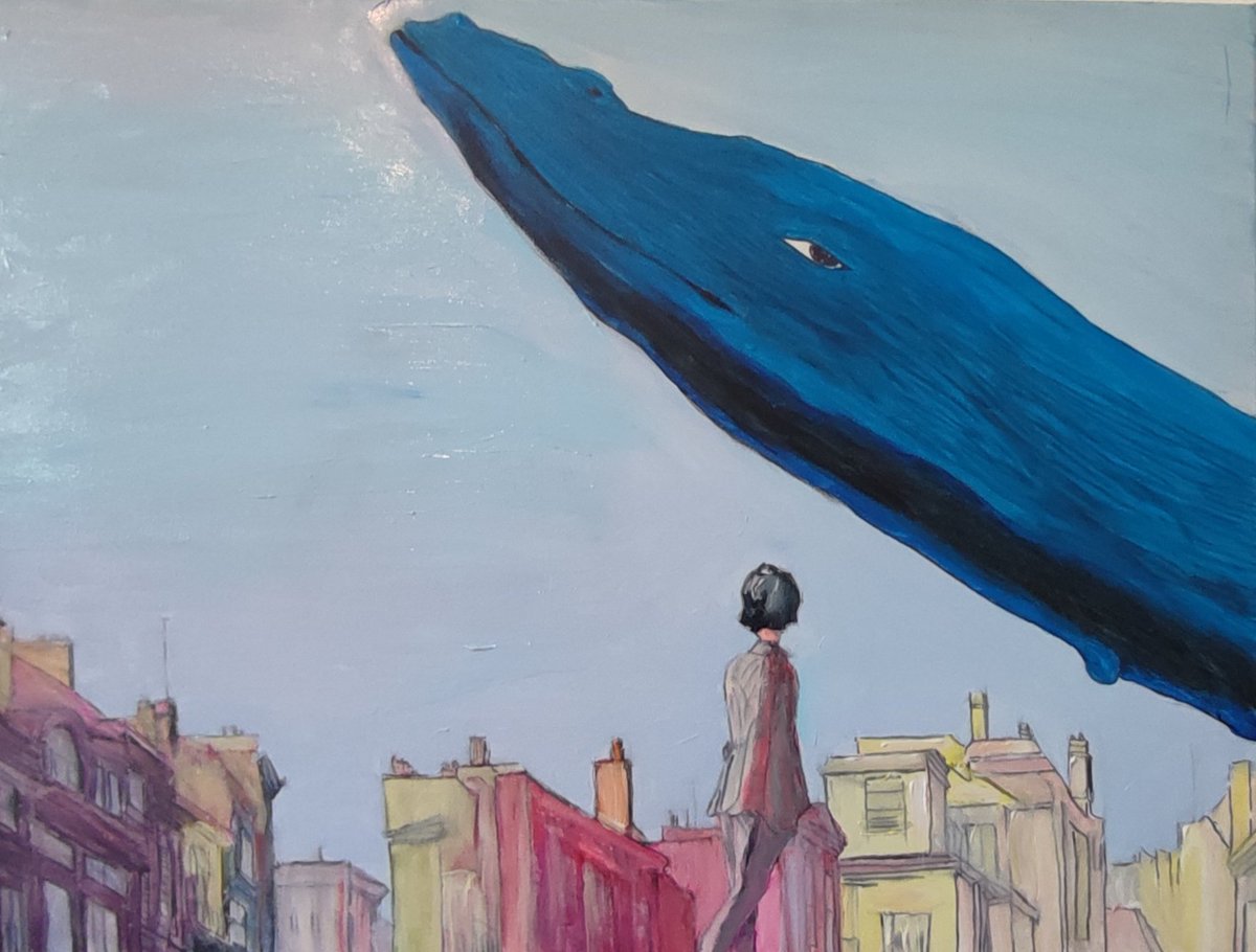 MacOpolski's tweet photo. "Girl named Lena and her dying memory of a blue whale"
Maciej Opolski 17 September 2022
Acrylic on Canvas ( 80cm × 60cm )
Super Rare 1/1 NFT coming soon (original and signed by artist canvas painting free with NFT) https://t.co/eQTgRVTTpr