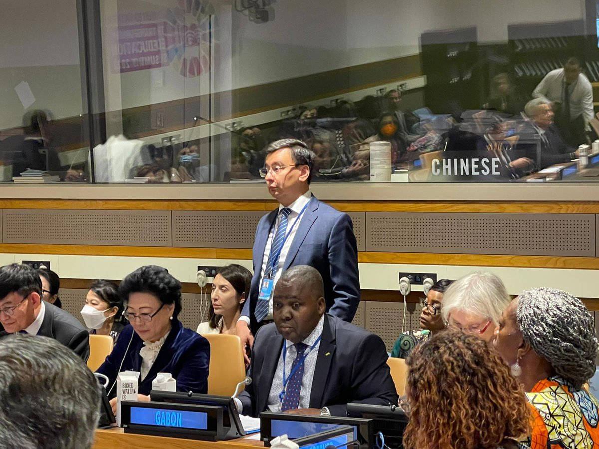 MPNY_GabonOnu's tweet photo. Le Gabon 🇬🇦 a co-organisé l’événement parallèle sur la « transformation de l’éducation dès la petite enfance » en marge de #UNGA77 

#Uzbekistan  #Gabon #Laos #ODD4.2 #UNICEF #UNESCO #ECDAN #TeachersCollege #ColumbiaUniversity https://t.co/JEJEUfcYK6