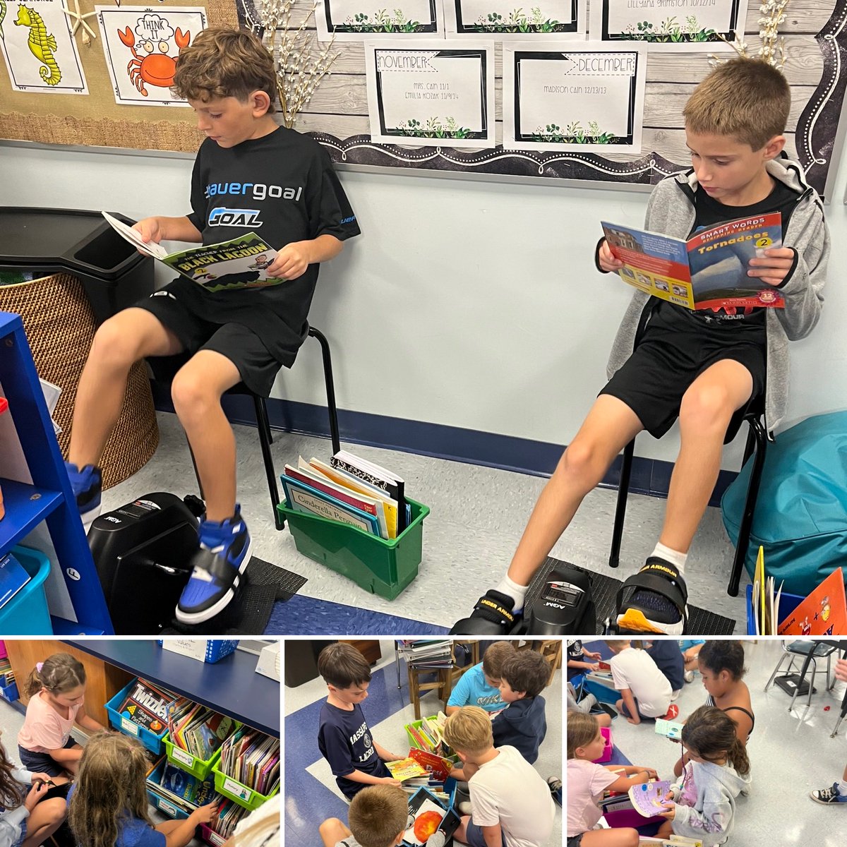 KimberlyRoom8's tweet photo. We learned how to find the just right books and set up our book bins.  ⁦@KimberlyRoom8⁩ ⁦@UnquaElementary⁩ https://t.co/zCdJlQOQlM