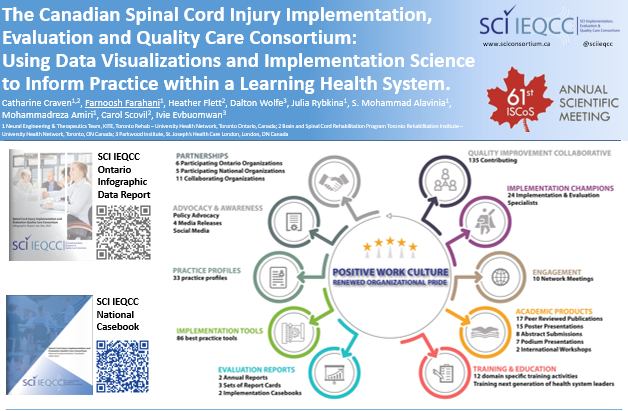 Check out our second poster <a href="/ISCoSmeetings/">ISCoS Meetings</a>  (#369) SCI Quality Care Consortium: Using Data Visualizations and Implementation Science to Inform Practice within a Learning Health System – presented by Farnoosh Farahani #ISCoS2022 <a href="/SCIIEQCC/">SCI Quality Care Consortium</a> <a href="/DrCathyCraven/">Cathy Craven</a> <a href="/KITE_UHN/">KITE Research Institute</a> (2/3)