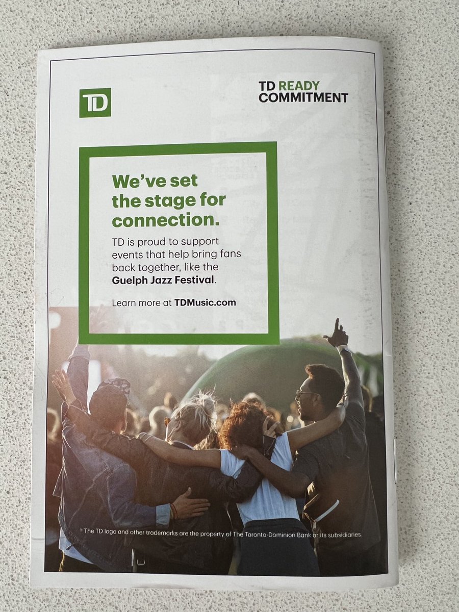jeffchase_'s tweet image. TD proud to support Guelph Jazz Festival🎼live performance today at Guelph Main Branch and TD kids tent☀️come join the festivities downtown Guelph🎉@NickPodetz_TD @carmdelduca_td ⁦@GuelphJazz⁩ ⁦@lindsaykennyTD⁩ ⁦@Anna_Iacobelli⁩