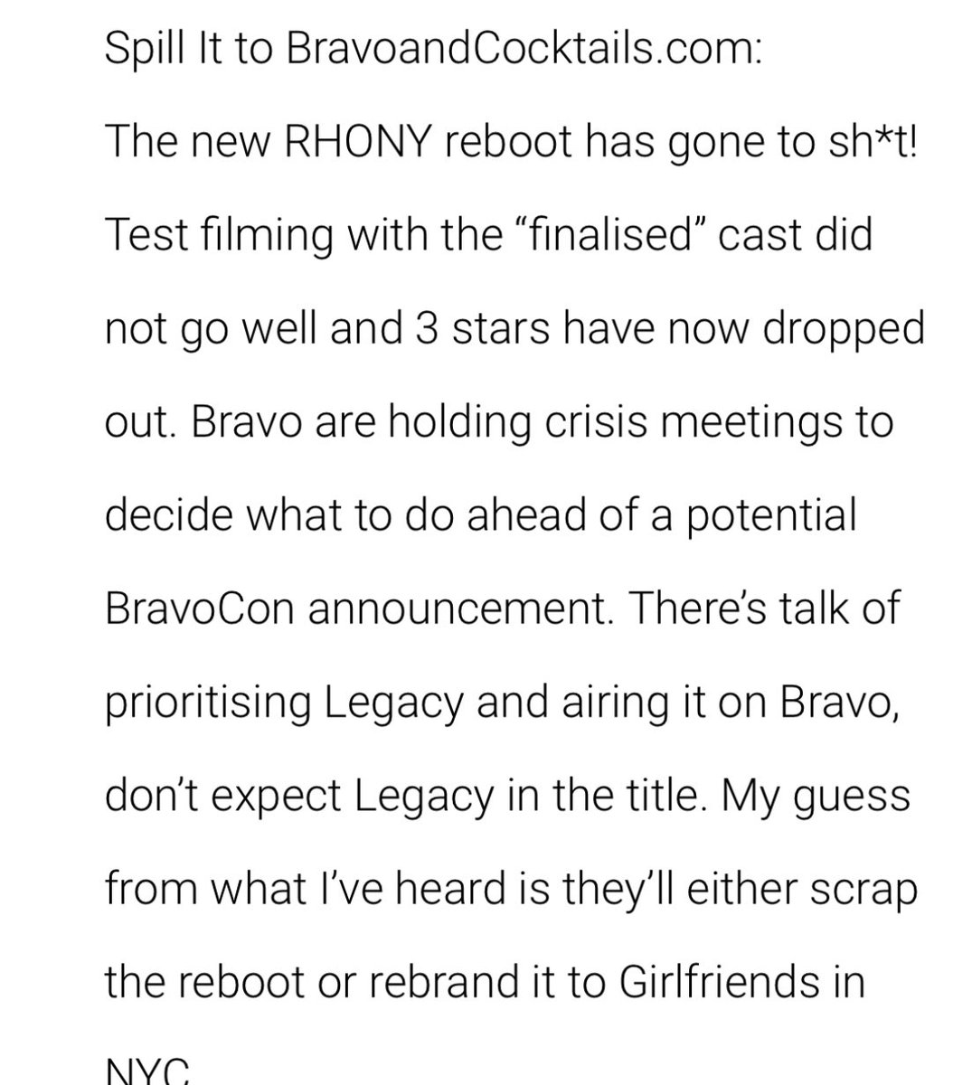 Realitytvguru13's tweet photo. Thank god. @BravoTV  you still have time to just bring back #RHoNY with our favs axe legacy and let’s go! They have wasted so much time we’re now 2 seasons  behind https://t.co/gmpEjcptAE