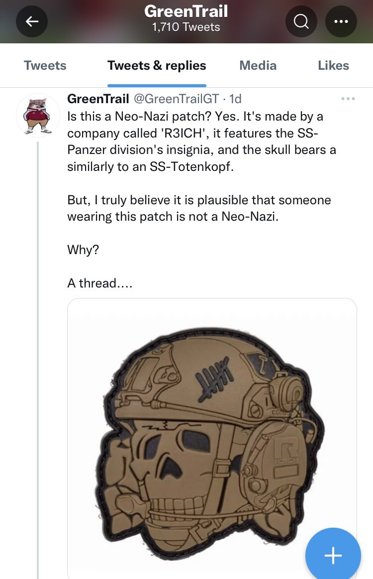 NAFO account has a thread explaining how wearing Nazi symbols made by a company with a Nazi name doesn’t actually make you a Nazi. This is the level we are dealing with.