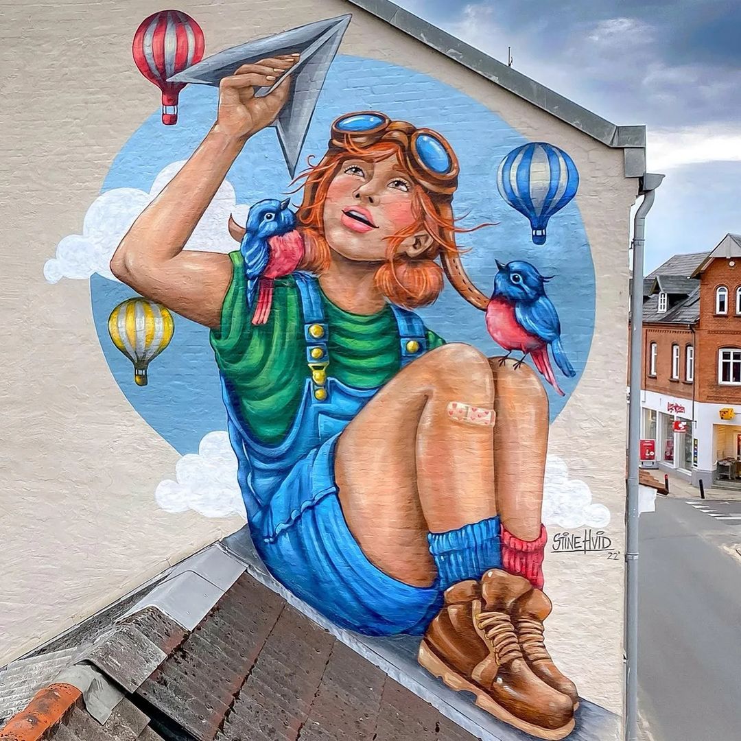 brababella's tweet photo. #Streetar: "#PaperPlane" by #StineHvid @ #Aarup, Denmark
More pics at: https://t.co/B68qvLMZxw
#streetartAarup #streetartdenmark #denmarkstreetart #arteurbana #urbanart #murals #muralism #contemporaryart #artecontemporanea https://t.co/HVcGIMlWQ4