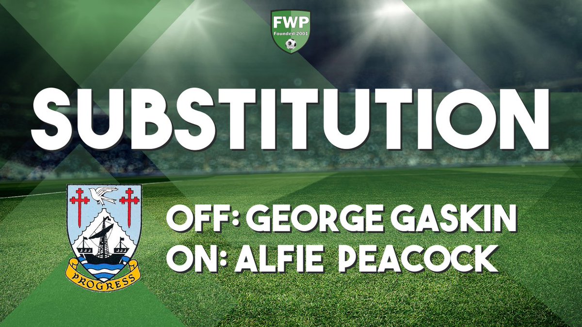 LittlehamptonFC's tweet photo. SUB: Alfie  Peacock replaced George Gaskin (64') #IsthmianLeague https://t.co/YjZBM76edZ https://t.co/SetDQgezqD